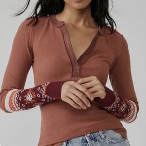 NWT Free People Mikah thermal layering top